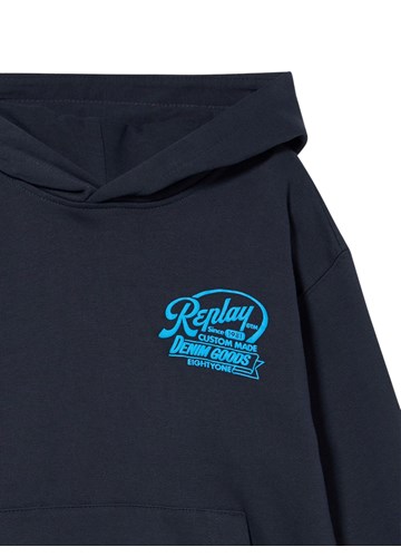 Replay PLAVI HOODIE REPLAY DENIM GOODS ZA DJEČAKE - 3 Replay PLAVI HOODIE REPLAY DENIM GOODS ZA DJEČAKE - 3