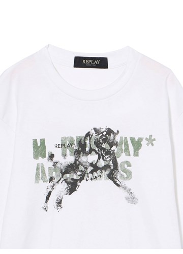 Replay BIJELA MAJICA DUGIH RUKAVA S PRINTOM ZA DJEČAKE - 3