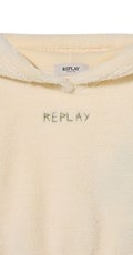 BIJELI SWEATSHIRT S KAPULJAČOM OD UMJETNE VUNE ZA DJEVOJČICE - 3