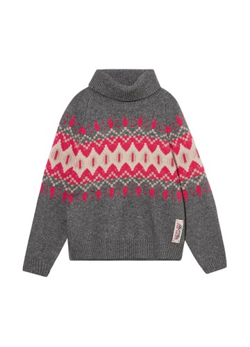 Replay SIVI DŽEMPER S FAIR ISLE UZORKOM ZA DJEVOJČICE - 1 Replay SIVI DŽEMPER S FAIR ISLE UZORKOM ZA DJEVOJČICE - 1