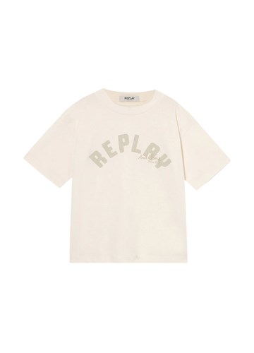 Replay BIJELA OVERSIZED MAJICA KRATKIH RUKAVA ZA DJEVOJČICE - 1