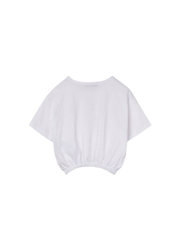 Replay BIJELA CROPPED MAJICA S HAWAII STYLE PRINTOM ZA DJEVOJČICE - 2