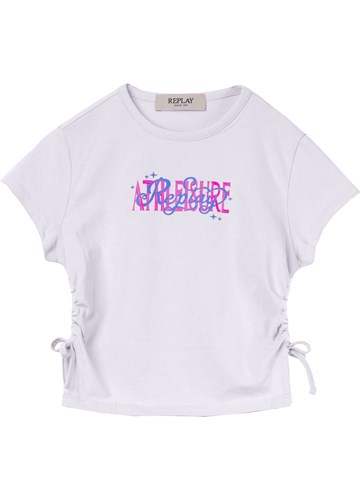 Replay BIJELA PAMUČNA ATHLEISURE MAJICA ZA DJEVOJČICE - 1