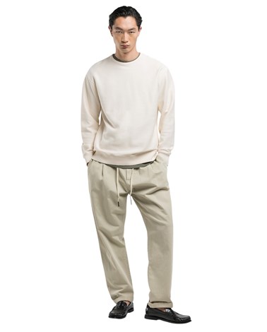 Replay sartoriale basic sweatshirt u krem bijeloj boji