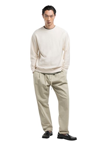 Replay SARTORIALE BASIC SWEATSHIRT U KREM BIJELOJ BOJI  - 1