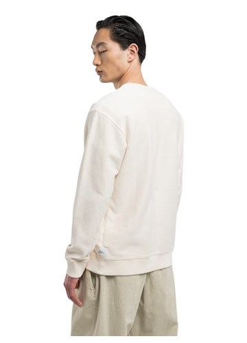 Replay SARTORIALE BASIC SWEATSHIRT U KREM BIJELOJ BOJI  - 3