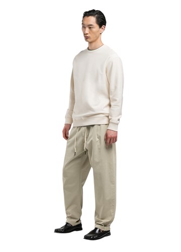 Replay SARTORIALE BASIC SWEATSHIRT U KREM BIJELOJ BOJI  - 4
