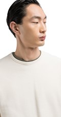 SARTORIALE BASIC SWEATSHIRT U KREM BIJELOJ BOJI  - 5