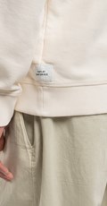 SARTORIALE BASIC SWEATSHIRT U KREM BIJELOJ BOJI  - 6