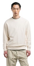 SARTORIALE BASIC SWEATSHIRT U KREM BIJELOJ BOJI  - 7