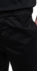 SARTORIALE CRNE CHINO HLAČE OD KEPERA - 5