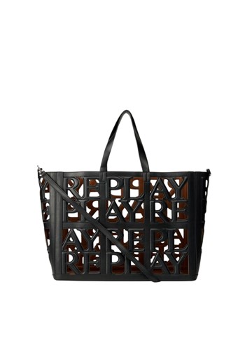 Replay SHOPPER TORBA S PERFORIRANIM LOGOTIPOM I UNUTRAŠNJOM TORBICOM - 1