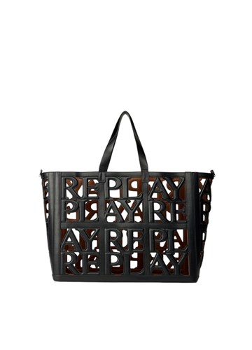 Replay SHOPPER TORBA S PERFORIRANIM LOGOTIPOM I UNUTRAŠNJOM TORBICOM - 2