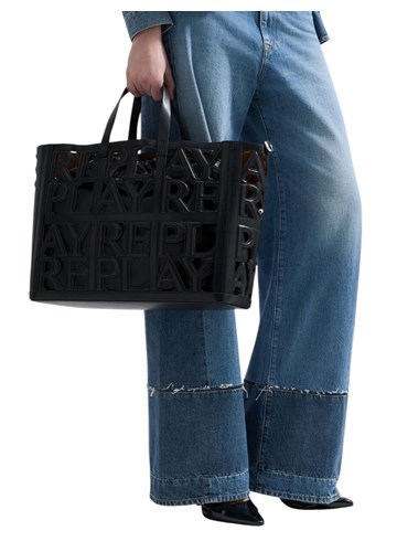 Replay SHOPPER TORBA S PERFORIRANIM LOGOTIPOM I UNUTRAŠNJOM TORBICOM - 4