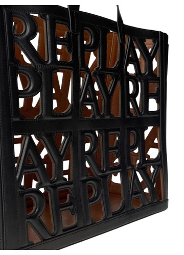 Replay SHOPPER TORBA S PERFORIRANIM LOGOTIPOM I UNUTRAŠNJOM TORBICOM - 5