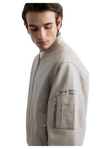 Replay SIVA KOŽNA BOMBER JAKNA - 6