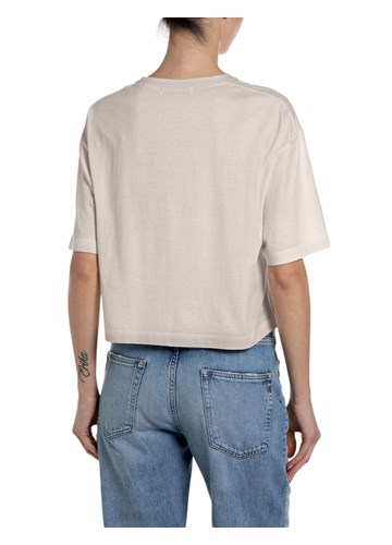 Replay SIVA KRAĆA MAJICA S PRINTOM I'M FINE - 2