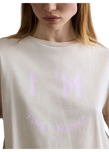 Replay SIVA KRAĆA MAJICA S PRINTOM I'M FINE - 7