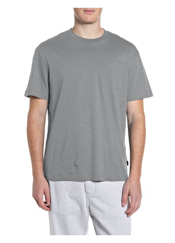 Replay SIVA MAJICA OD LANA I PAMUKA S DŽEPIĆEM - 1