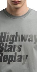 SIVA MAJICA S PRINTOM HIGHWAY STARS REPLAY - 5