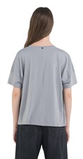 SIVA OVERSIZE MAJICA S V IZREZOM - 4