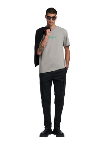 Replay SIVA PAMUČNA MAJICA S KONTRASTNIM REPLAY NATPISOM - 1