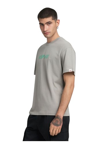 Replay SIVA PAMUČNA MAJICA S KONTRASTNIM REPLAY NATPISOM - 4