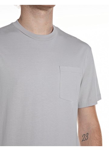 Replay SIVA PAMUČNA MAJICA S PRINTOM ZMAJA NA LEĐIMA - 3