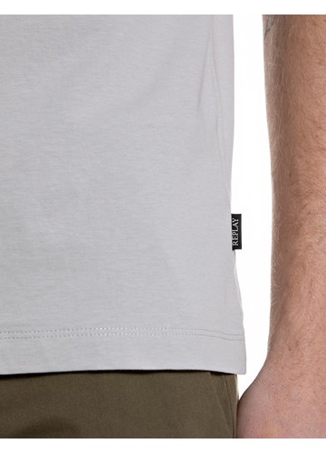 Replay SIVA PAMUČNA MAJICA S PRINTOM ZMAJA NA LEĐIMA - 4