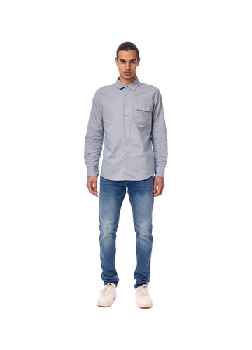 Replay SIVA SLIM FIT KOŠULJA OD MJEŠAVINE PAMUKA I LANA - 1