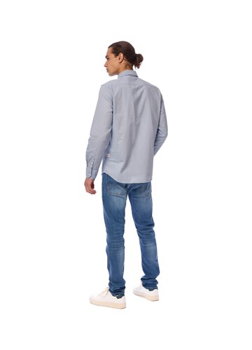 Replay SIVA SLIM FIT KOŠULJA OD MJEŠAVINE PAMUKA I LANA - 4