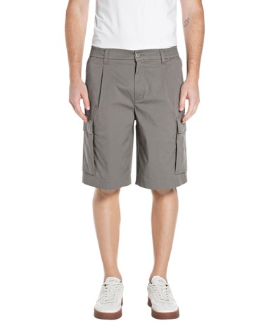 Replay sive kratke cargo hlače