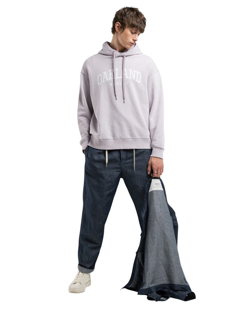 Replay OAKLAND REPLAY HOODIE U SVIJETLO LJUBIČASTOJ BOJI  - 1