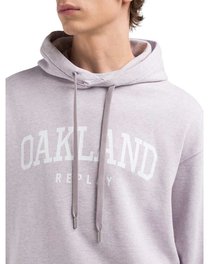 Replay OAKLAND REPLAY HOODIE U SVIJETLO LJUBIČASTOJ BOJI  - 5