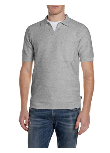 Replay SIVI PAMUČNI PULOVER KRATKIH RUKAVA - 1