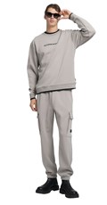 SIVI SWEATSHIRT S IZVEZENIM NATPISOM - 1