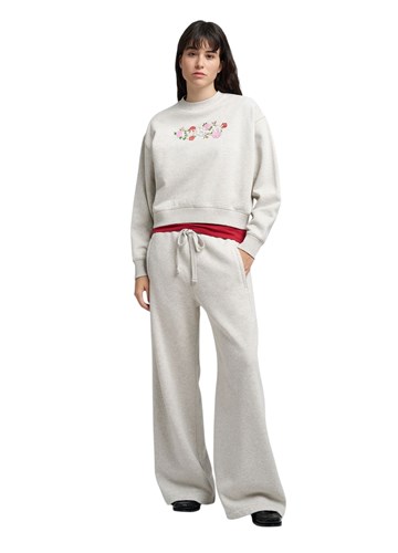 Replay SIVI SWEATSHIRT S LOGOM I PRINTOM RUŽA - 1