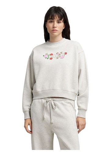 Replay SIVI SWEATSHIRT S LOGOM I PRINTOM RUŽA - 2