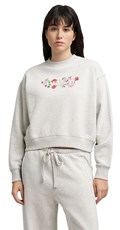 SIVI SWEATSHIRT S LOGOM I PRINTOM RUŽA - 2