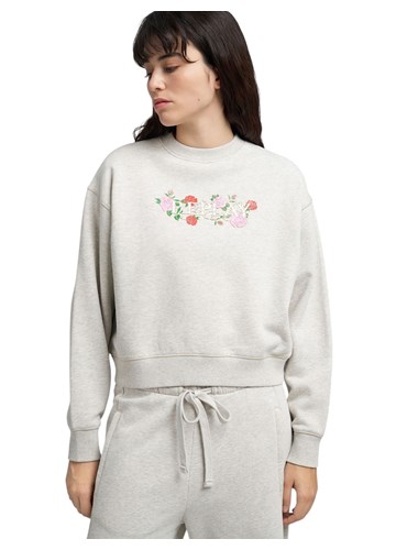 Replay SIVI SWEATSHIRT S LOGOM I PRINTOM RUŽA - 7