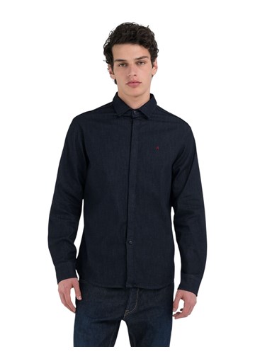 Replay SLIM TRAPER KOŠULJA S IZVEZENIM SLOVOM R - 3