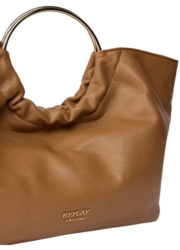 Replay SMEĐA CROSSBODY TORBA S OKRUGLIM RUČKAMA - 5