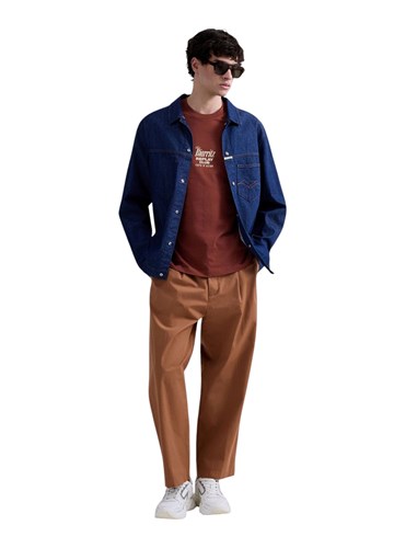 Replay SMEĐA MAJICA KRATKIH RUKAVA S KOKTEL PRINTOM - 1