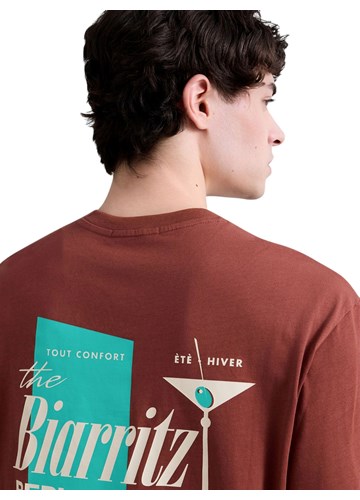 Replay SMEĐA MAJICA KRATKIH RUKAVA S KOKTEL PRINTOM - 6