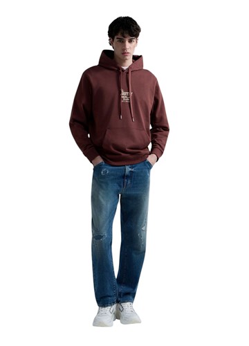 Replay SMEĐA MAJICA S KAPULJAČOM OD MEKANOG FROTIRA S GRAFIČKIM PRINTOM - 1