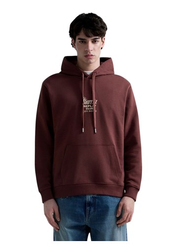 Replay SMEĐA MAJICA S KAPULJAČOM OD MEKANOG FROTIRA S GRAFIČKIM PRINTOM - 2