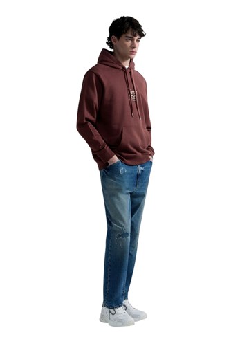 Replay SMEĐA MAJICA S KAPULJAČOM OD MEKANOG FROTIRA S GRAFIČKIM PRINTOM - 4