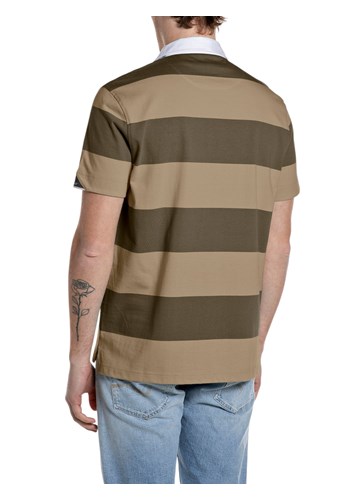 Replay SMEĐA PRUGASTA POLO MAJICA - 2