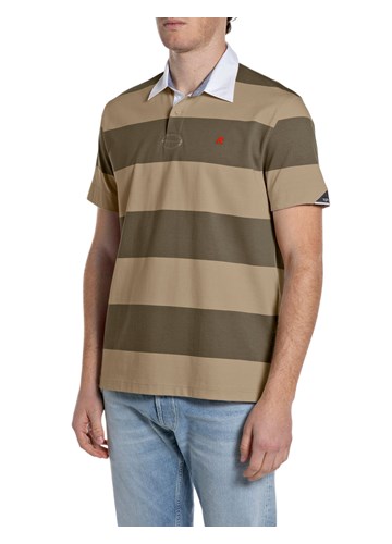 Replay SMEĐA PRUGASTA POLO MAJICA - 1