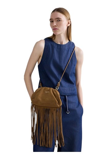 Replay SMEĐA TORBA OD BRUŠENE KOŽE S RESAMA - 4